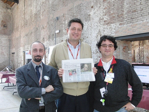 Roberto Scano, Gigi Cogo ed Andrea Casadei