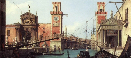L'entrata dell'Arsenale dipinta da Canaletto, 1732